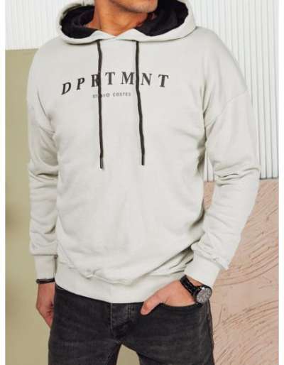 Férfi nyomtatott pulóver szürke