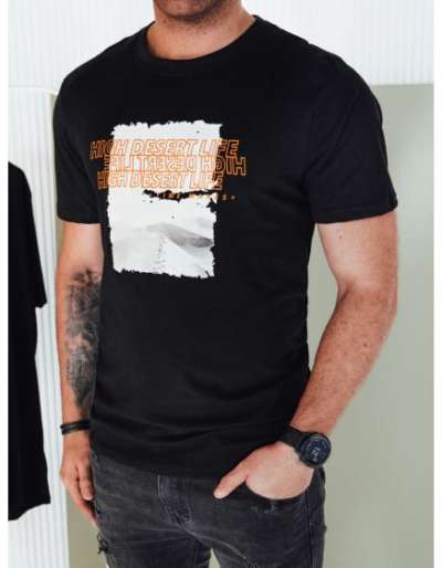 Férfi póló nyomtatott MIRA fekete színben