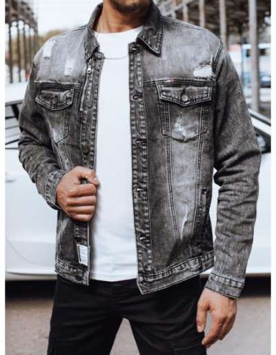 Férfi farmerdzseki ERAS fekete