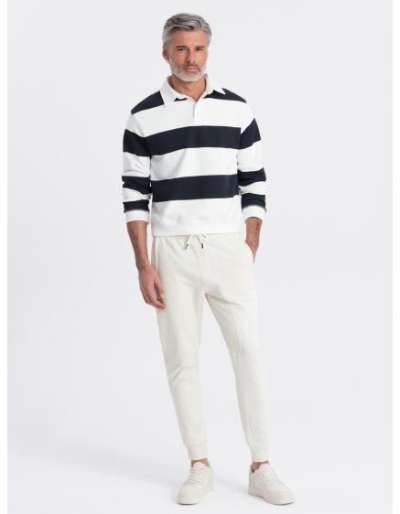 Férfi jogger melegítőnadrág krémszínű