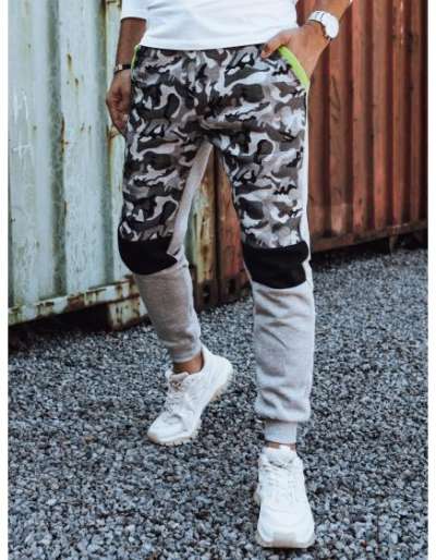 Férfi terepszínű tréningnadrág MIRAN szürke