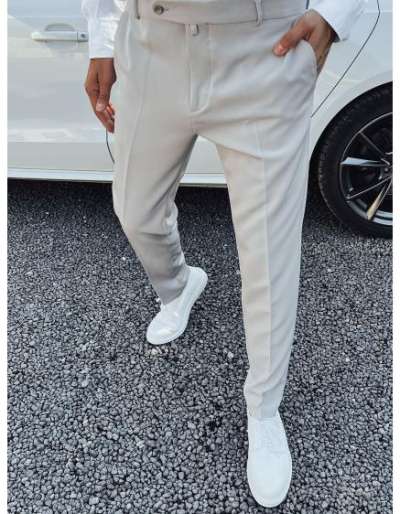 Férfi elegáns nadrág OTA világosszürke