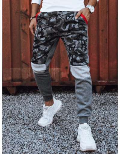 Férfi terepszínű melegítőnadrág antracit