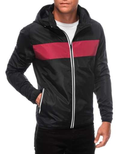 Férfi átmeneti kabát C628 fekete