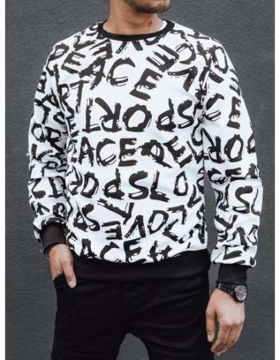 Férfi kapucnis pulóver JIMA fehér