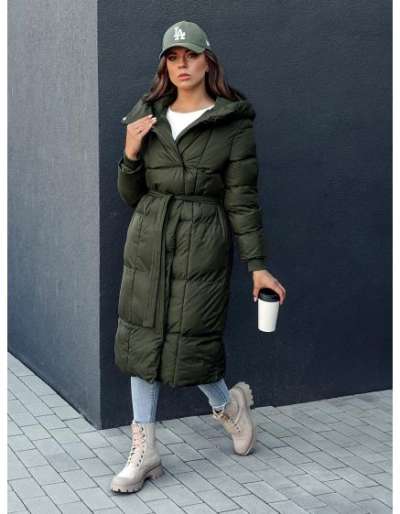 Női steppelt kabát CLOUTIQUE zöld