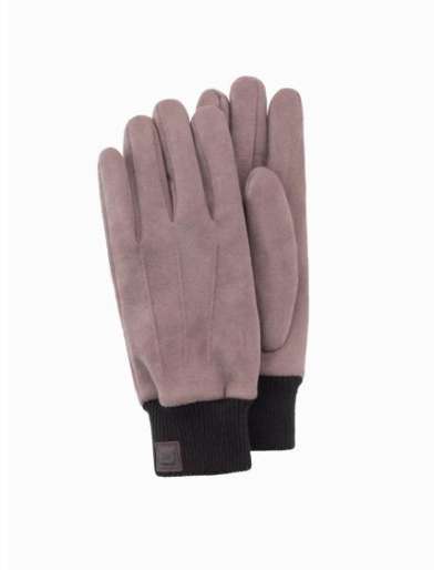 Férfi öko szarvasbőr kesztyű szegéllyel - barna