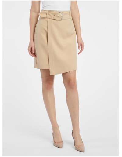 Bézs női erszényes szoknya