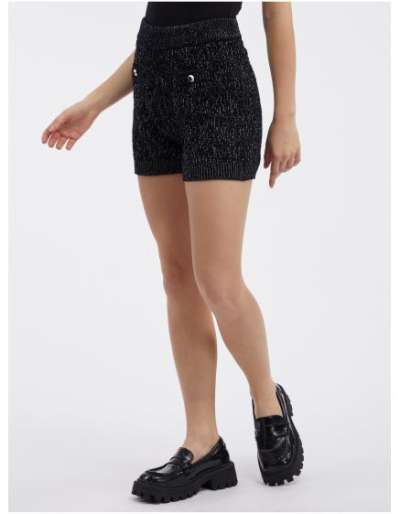 Fekete női rövidnadrág