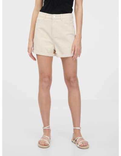Bézs női farmer rövidnadrág