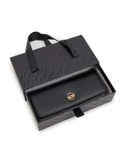 Fekete női pénztárca díszdobozban