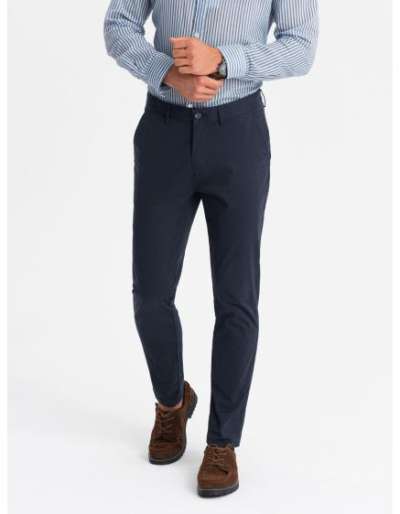 Férfi REGULAR FIT chino nadrág - sötétkék