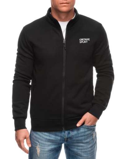 Férfi pulóver B1695 - fekete