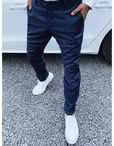 Férfi chinó sötétkék