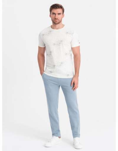 Férfi bélés nélküli tréningnadrág - világoskék V7