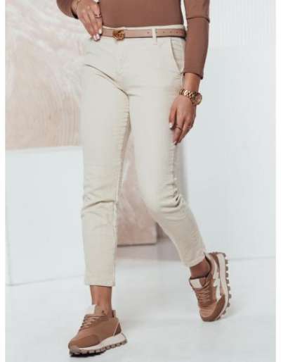 CORDFINE női kordbársony nadrág világos bézs