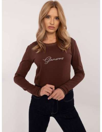 Csokoládé hosszú ujjú blúz