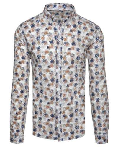 Virágos fehér férfi ing