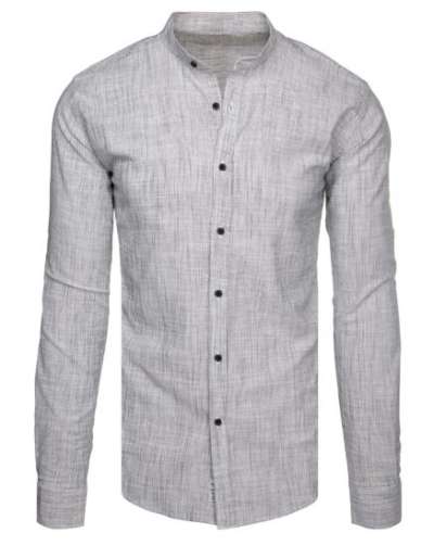 Férfi ing galléros, hosszú ujjú, szürke