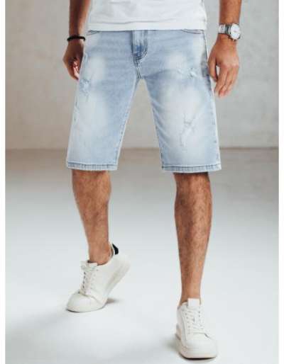 Férfi kék farmer rövidnadrág