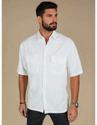 Férfi rövid ujjú ing fehér