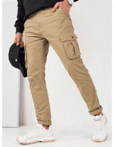 Férfi bézs színű cargo nadrág