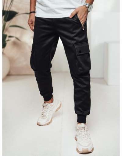 Férfi fekete cargo nadrág