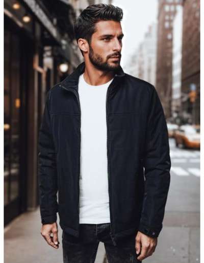Férfi átmeneti kabát, sötétkék