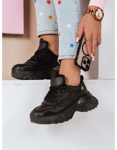 CELESTIC női platform cipő, fekete