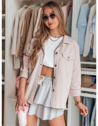 FALBELA mini szoknya volánnal, világosszürke