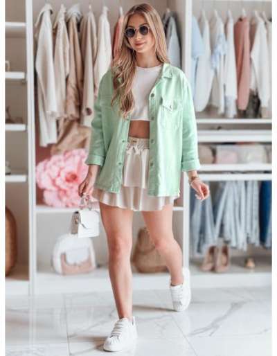 FALBELA mini szoknya volánnal, világos bézs