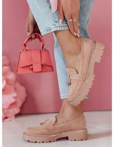 LOAFELIA női mokaszin, rózsaszín