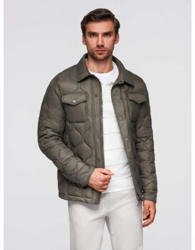 Férfi pólók SLIM FIT szett hosszú ujjú, V-kivágással és logóval, 2 darab – 2x fehér V4 Z103