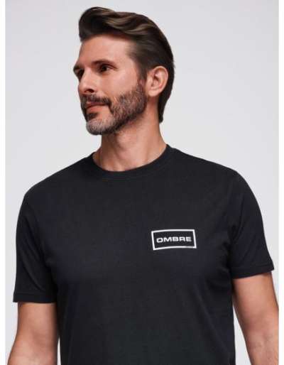 Férfi kötött póló finom szerkezettel – fehér V1 OM-TSCT-0244