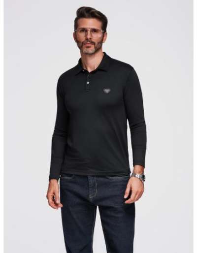 Férfi pamut póló nyomtatott zsebbel – világosszürke V2 OM-TSPT-0227