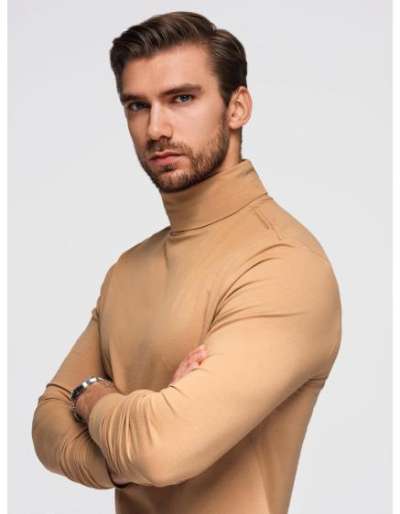 Férfi garbó hosszú ujjú – világos barna V5 OM-LSCL-0130