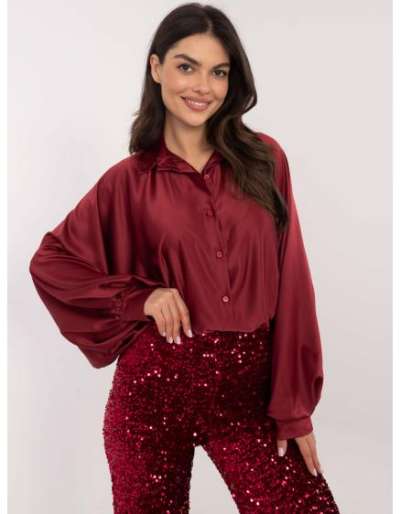 Cristina bordó elegáns blúz