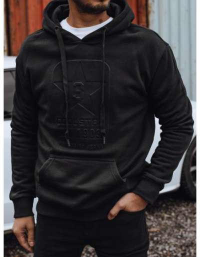 Férfi pulóver, fekete