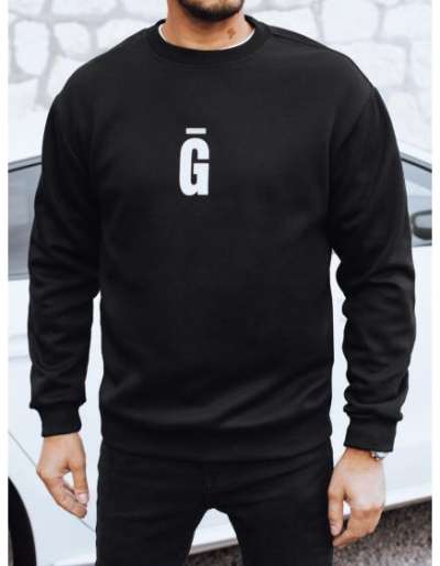 Férfi pulóver, grafit, fekete