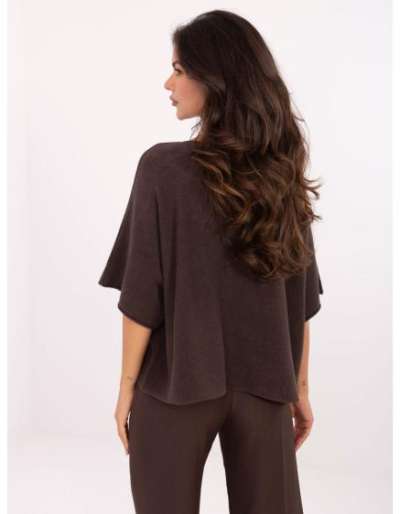 Arany női oversized pulóver fémfonallal