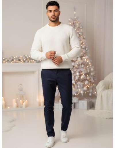 Férfi sötétkék nadrág