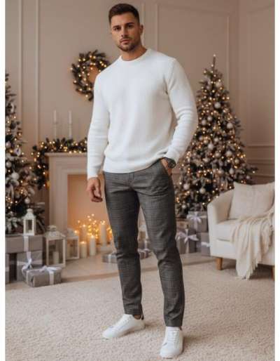 Férfi sötét szürke szabadidő nadrág