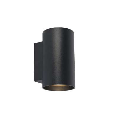 Okos dizájn fali lámpa fekete, 2 Wifi GU10-zel - Sandy