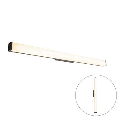 Modern fürdőszobai fali lámpa fekete 92 cm IP44 - Cascada