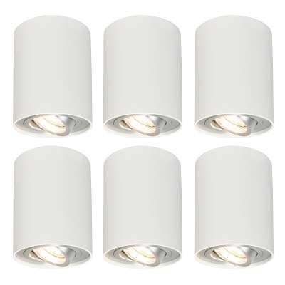 6 db-os készlet forgatható és dönthető fehér spotlámpával - Rondoo 1 Up