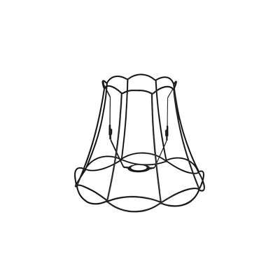 Fém lámpabúra fekete 35/29 - Granny Frame