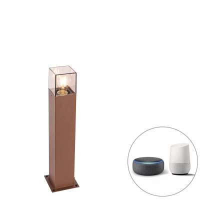 Okos álló kültéri lámpa rozsdabarna 50 cm Wifi-vel P45 - Denmark