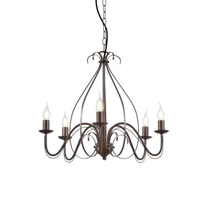 Klasszikus csillár rozsdabarna 5-lámpás - Giuseppe