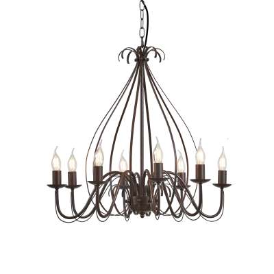 Klasszikus csillár rozsdabarna 8-lámpás - Giuseppe