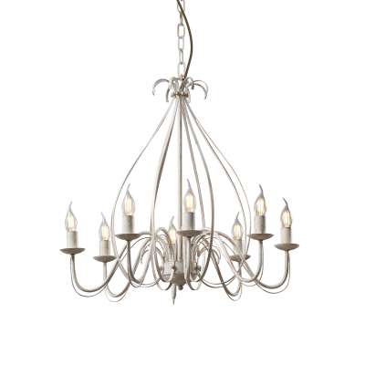 Klasszikus krém színű csillár 8 ággal - Giuseppe